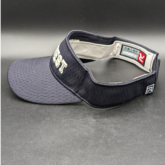 Tri-West Navy Blue Visor Richardson Model 740 Cap Hat Adjustable Medium Large - Picture 4 of 6